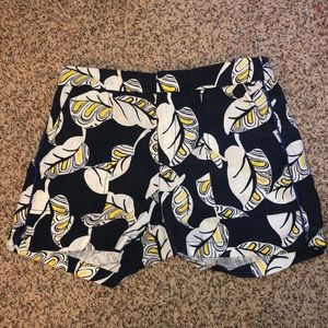 J Crew Linen Floral Short